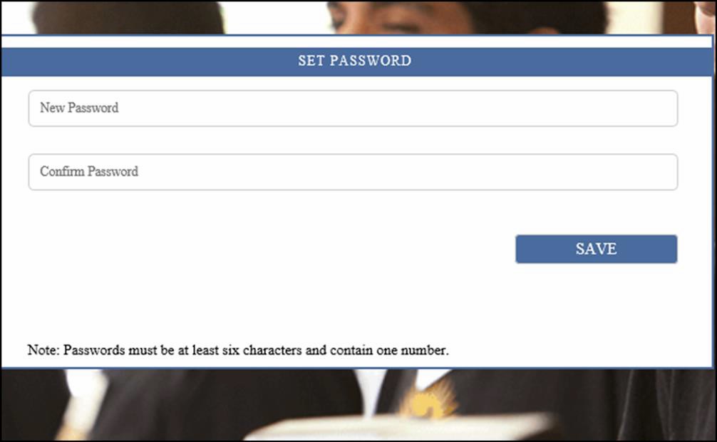 Set password graphic