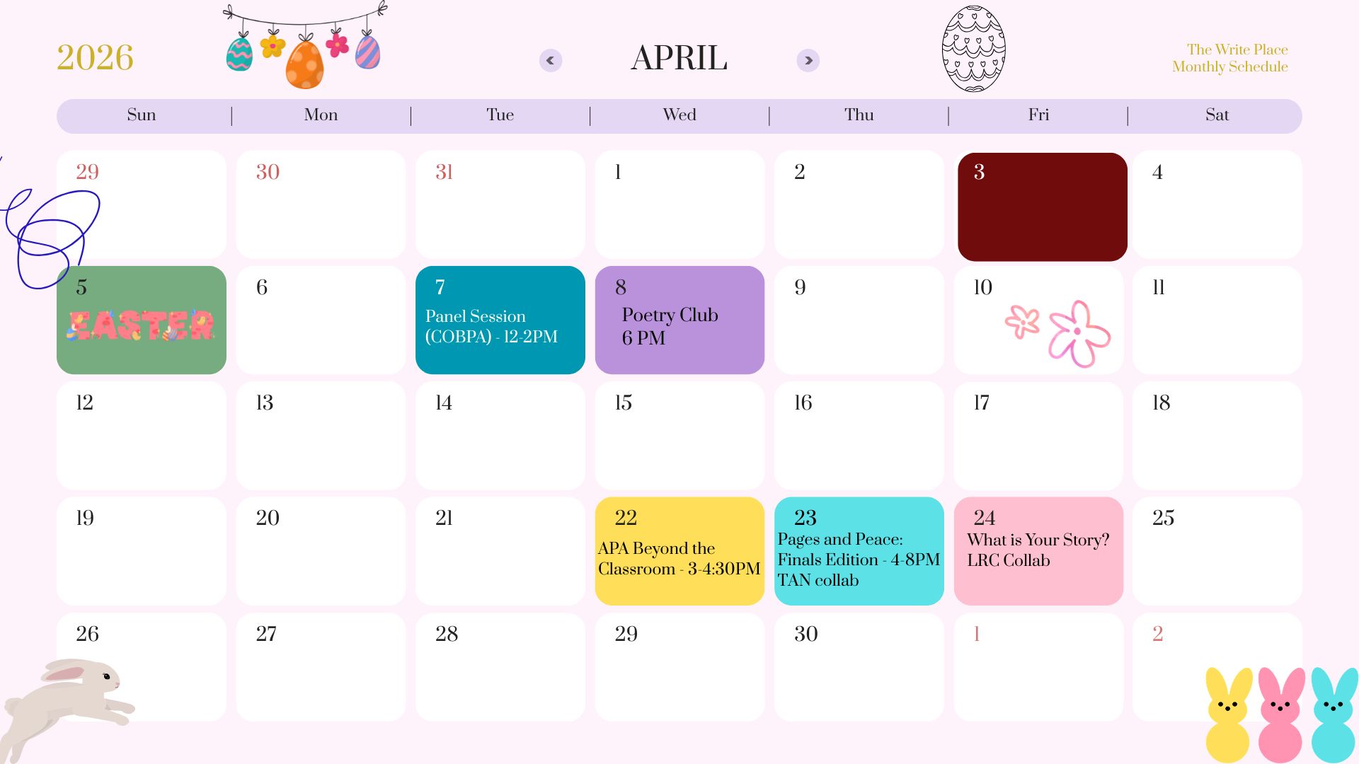 April Calendar