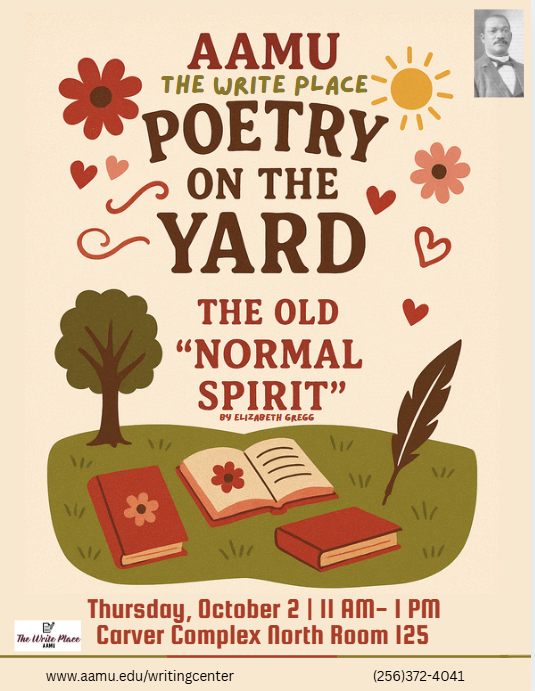 Flyer for a poetry event at The Write Place