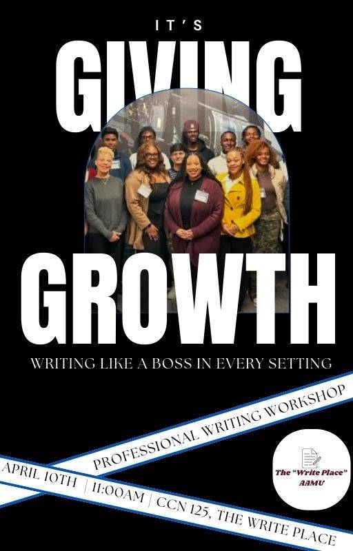 Flyer for our Professional Writing Workshop